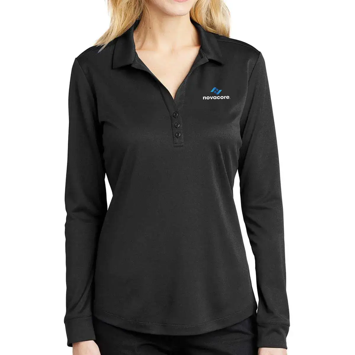 Ladies' Silk Touch Performance Long Sleeve Polo