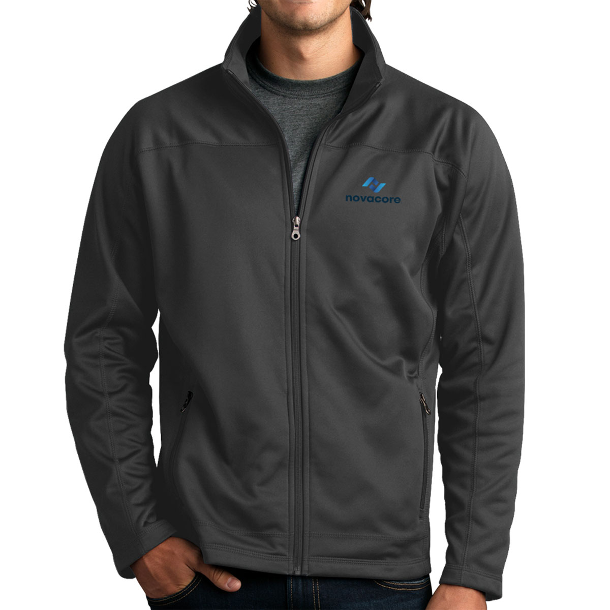 Men's Softshell Fleece Jacket - Image 4