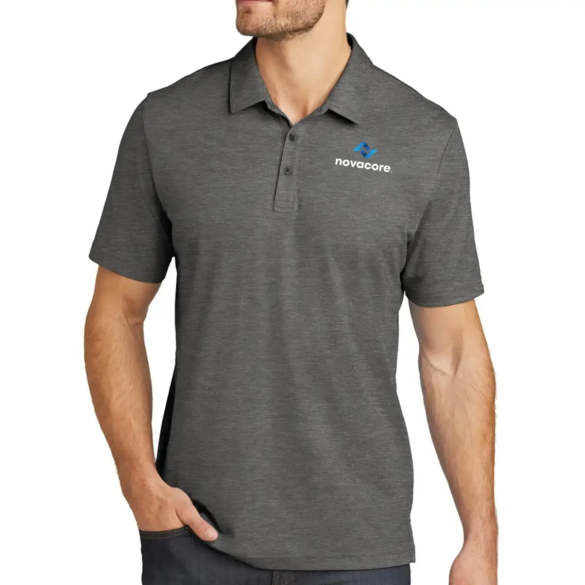 TravisMathew Men's Oceanside Heather Polo