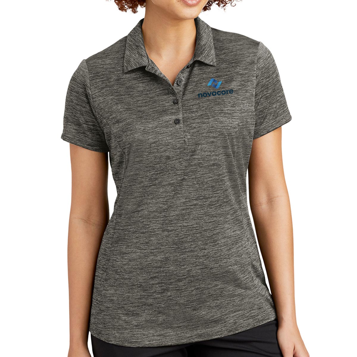 Ladies' Electric Heather Polo - Image 4