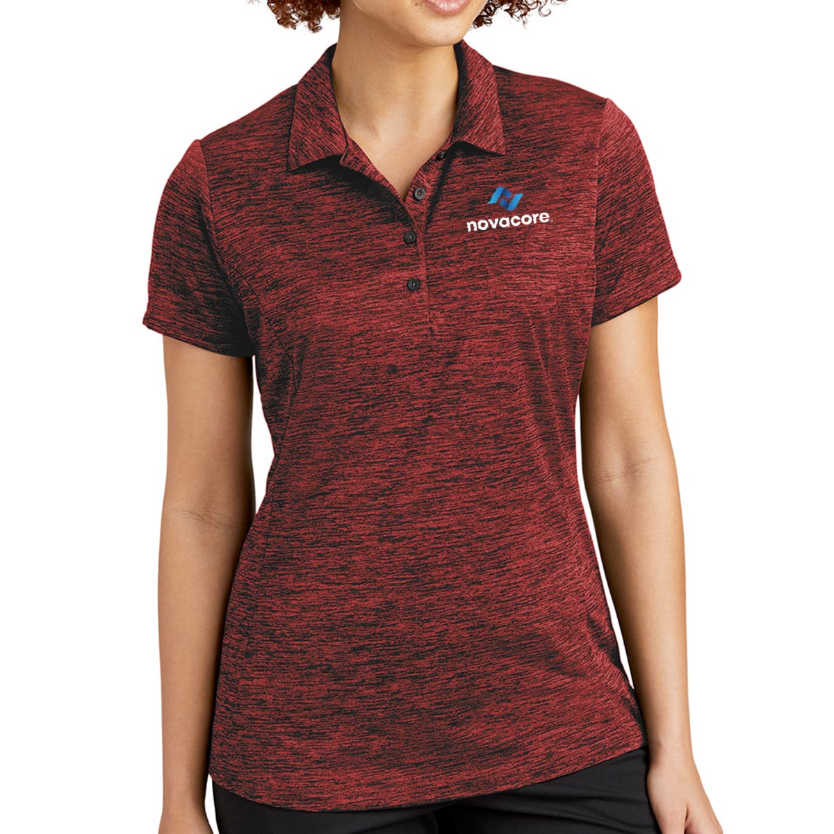 Ladies' Electric Heather Polo - Image 5