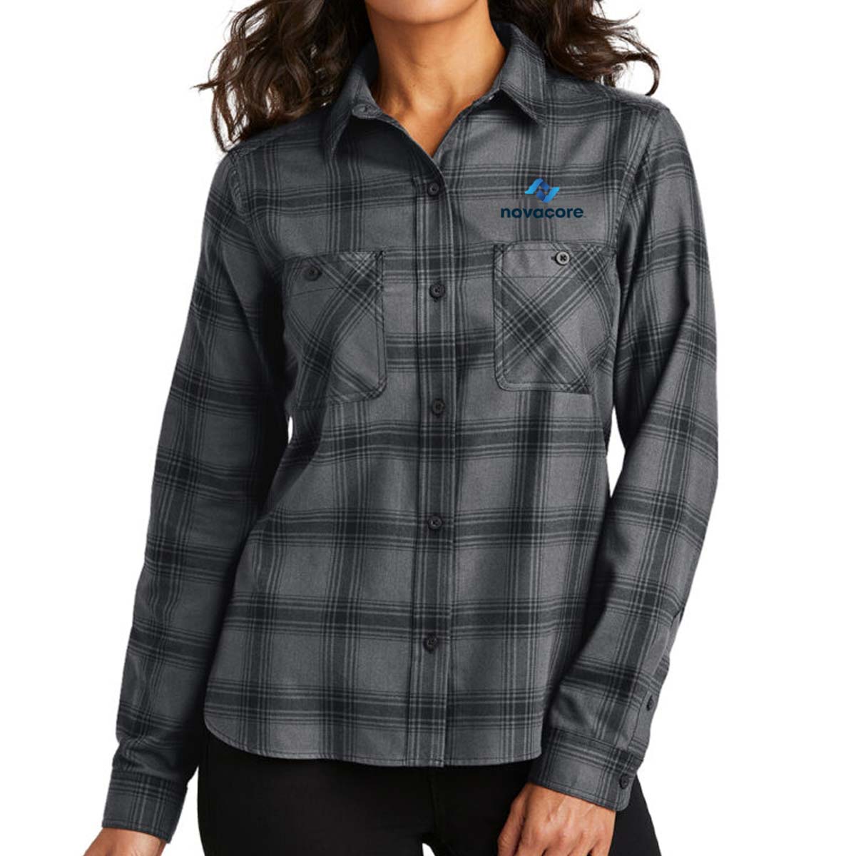 Alternative view of Ladies' Plaid Flannel Shirt