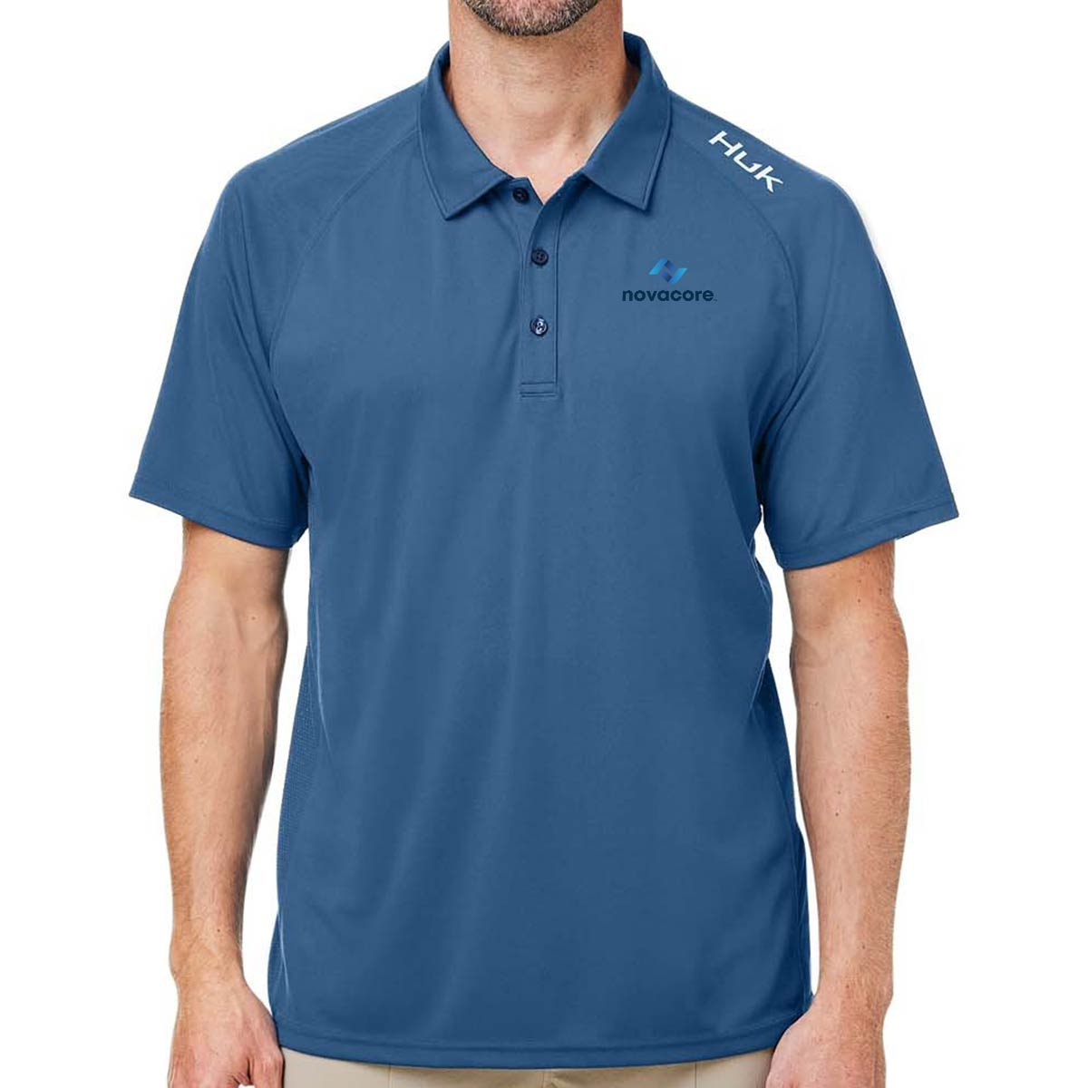 HUK Men's Lopro Solid Performance Polo