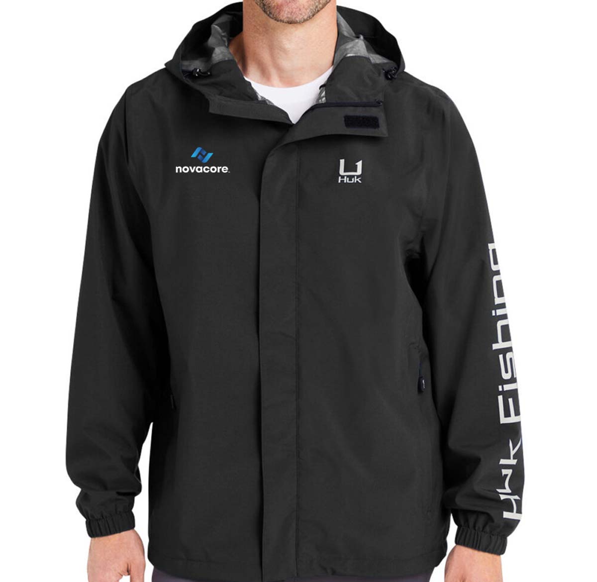 HUK Men's Storm Rain Jacket - Image 5