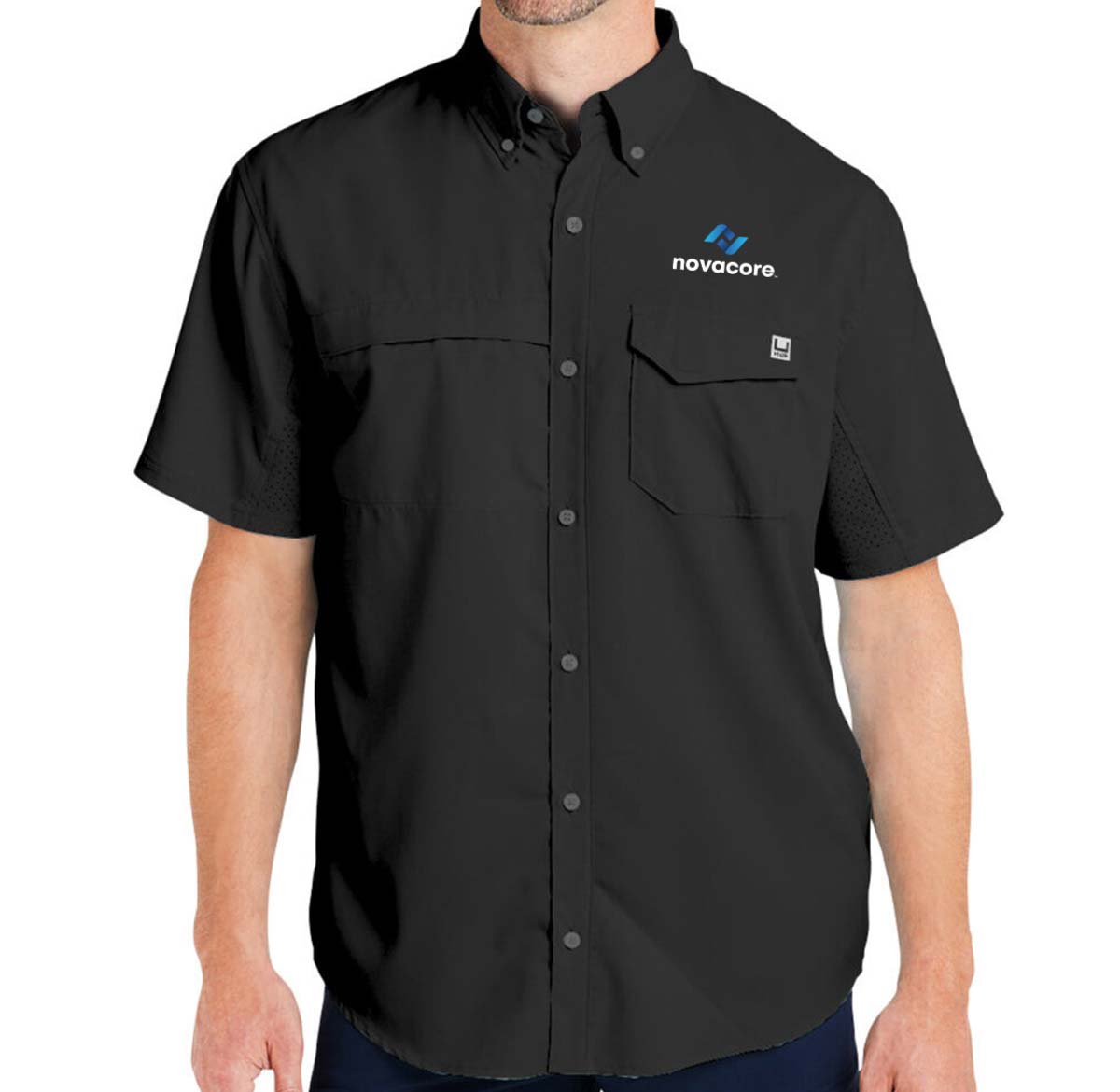 Alternative view of HUK Men's Tide Point Short Sleeve Shirt