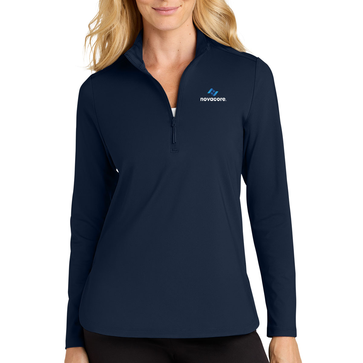 Port Authority Women's C-FREE Double Knit 1/4 Zip