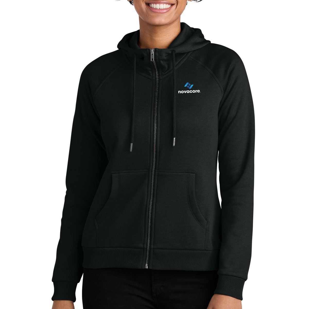 Alternative view of Allmade® Women’s Organic CVC Fleece Full-Zip Hoodie