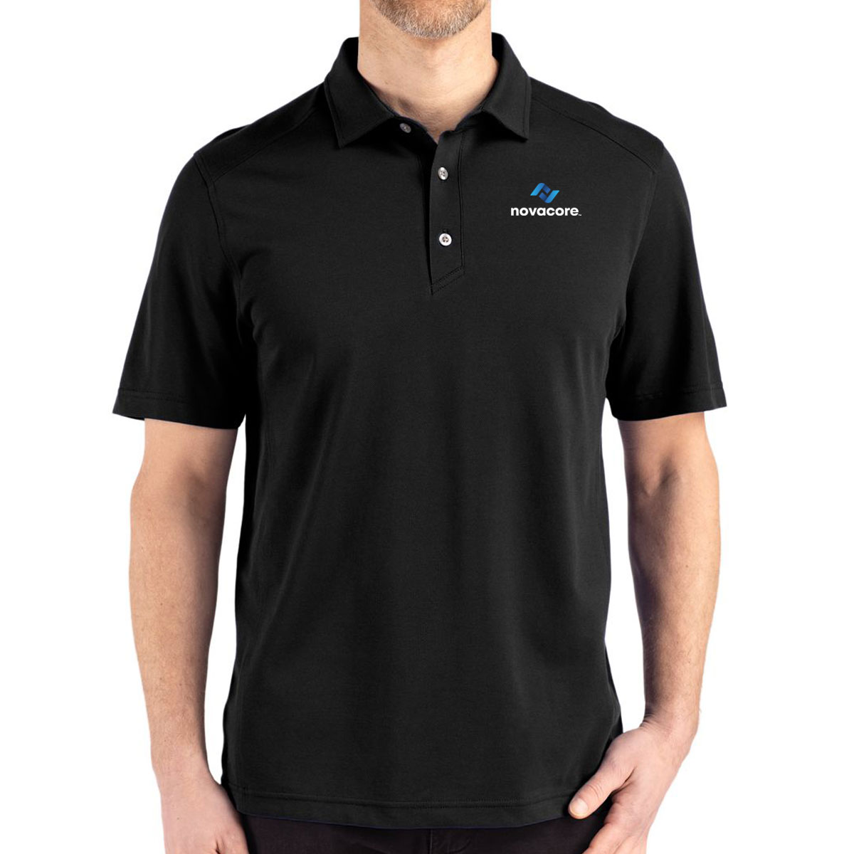 Alternative view of Cutter & Buck Advantage Eco Tri-Blend Pique Polo