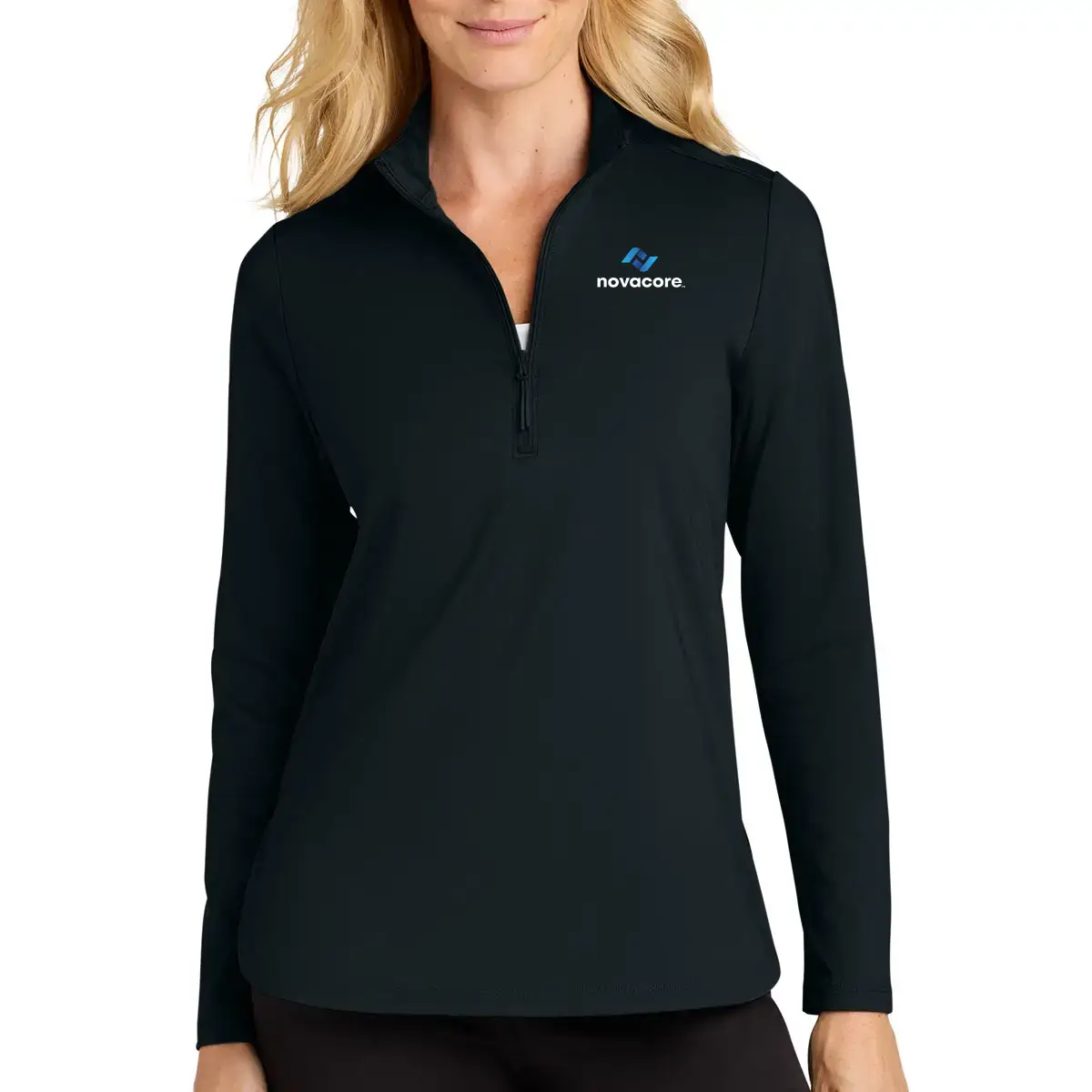 Port Authority Women's C-FREE Double Knit 1/4 Zip