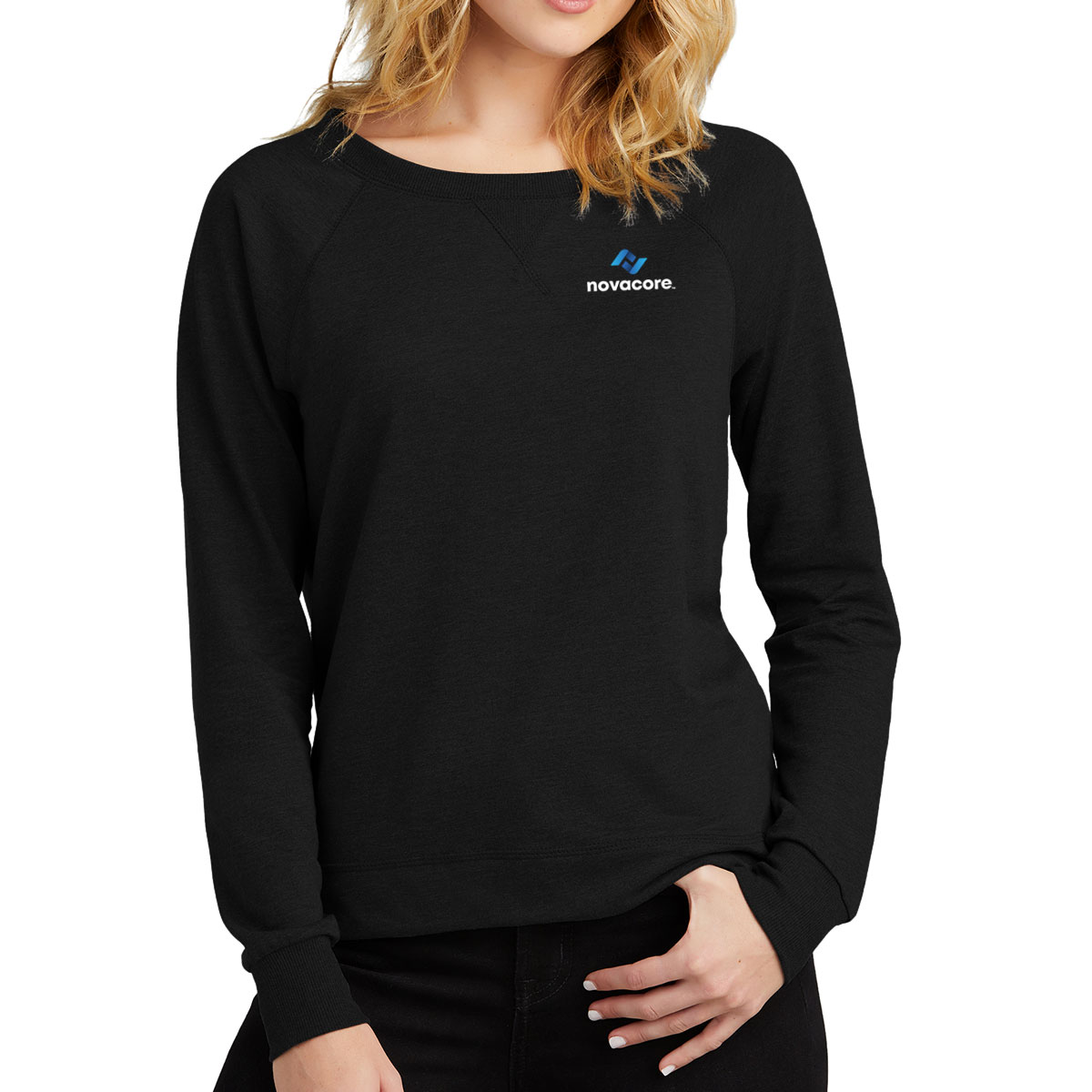 Alternative view of District® Women’s Featherweight French Terry™ Long Sleeve Crewneck
