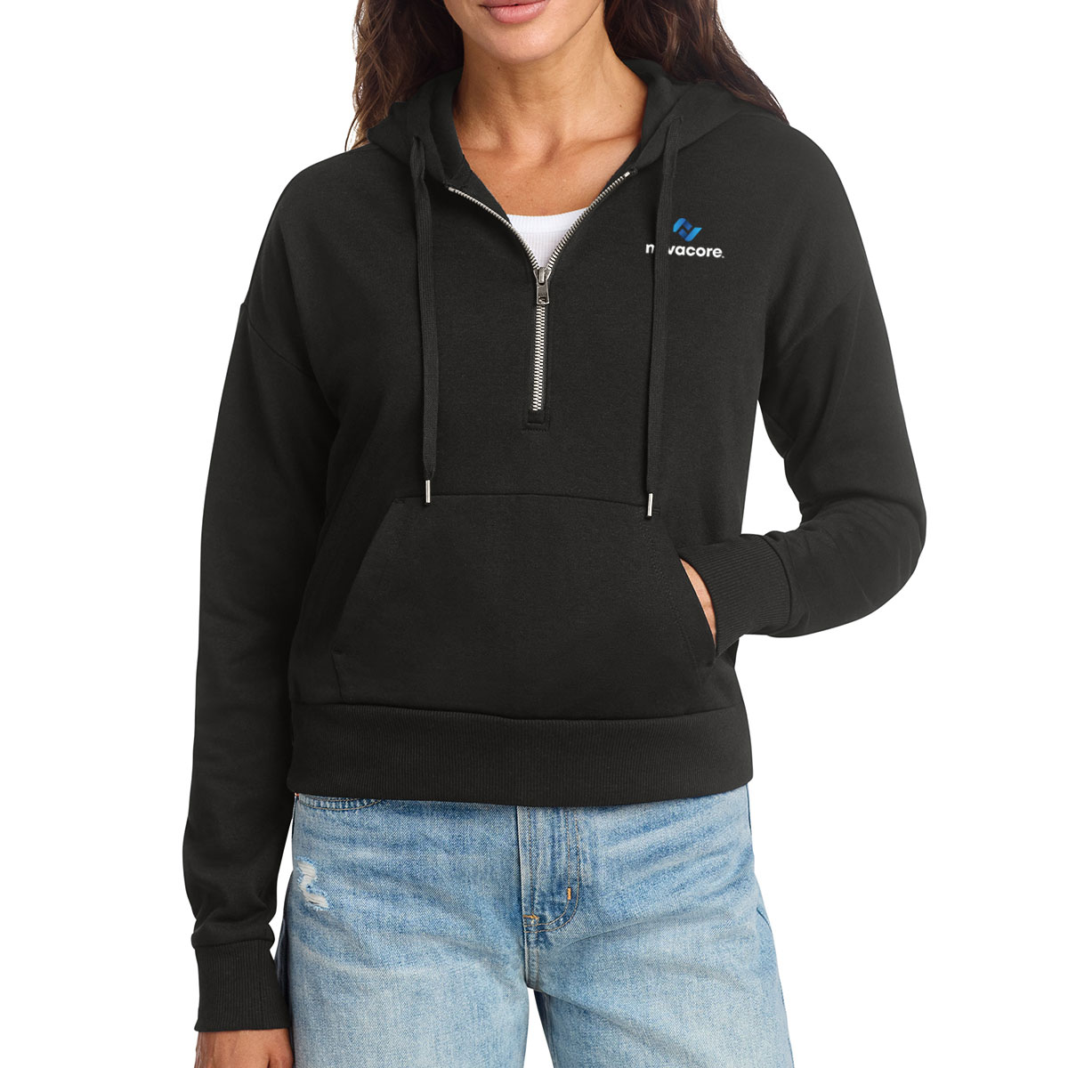 Alternative view of District® Women’s Perfect Tri® Fleece 1/2-Zip Pullover