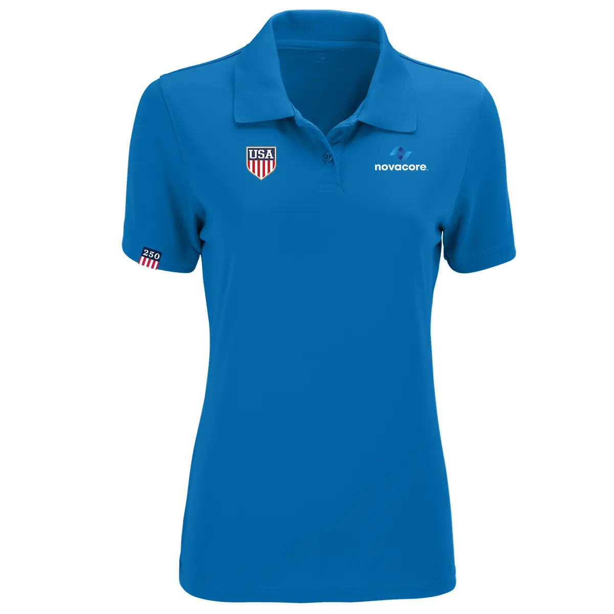USA Women's Vansport Omega Solid Mesh Tech Polo - Image 5
